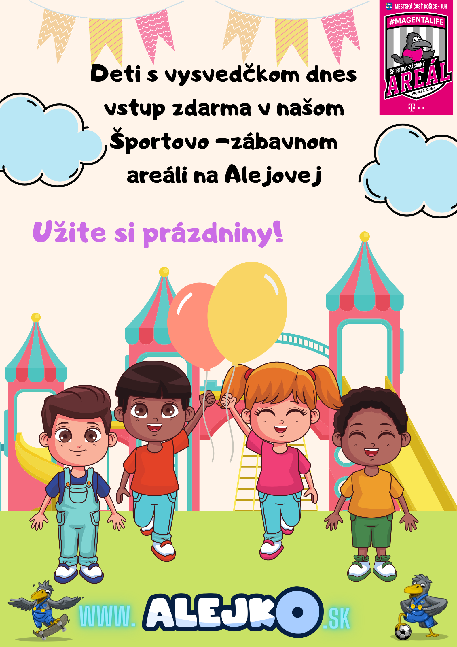 Deti s vysvedčkom dnes vstup zdarma