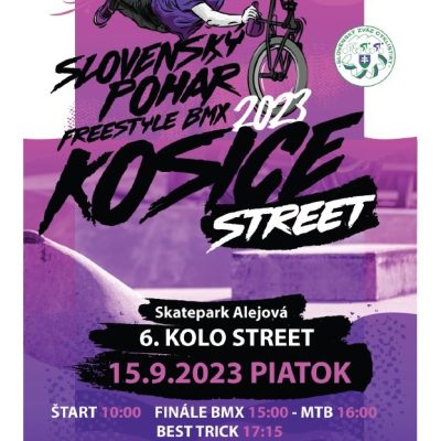 Pozývame na 6. kolo Slovenského pohára Street BMX