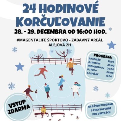 Pozývame na NON STOP 24 hodinové korčuľovanie