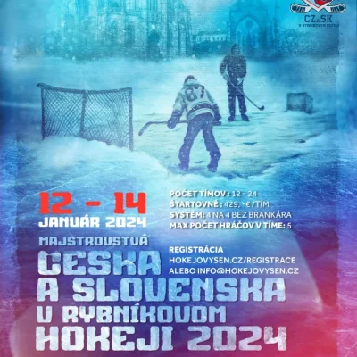 Pozývame na Majstrovstvá Česka a Slovenska v RYBNÍKOVOM HOKEJI