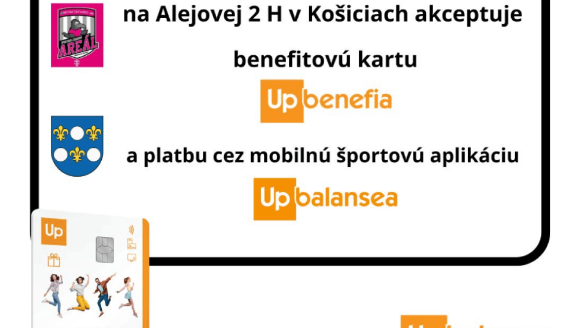 Od 17.01.2025 akceptujeme platbu A mobilnú alikáciu v Športovo - zábavnom areáli na Alejovej 2h v košiciach